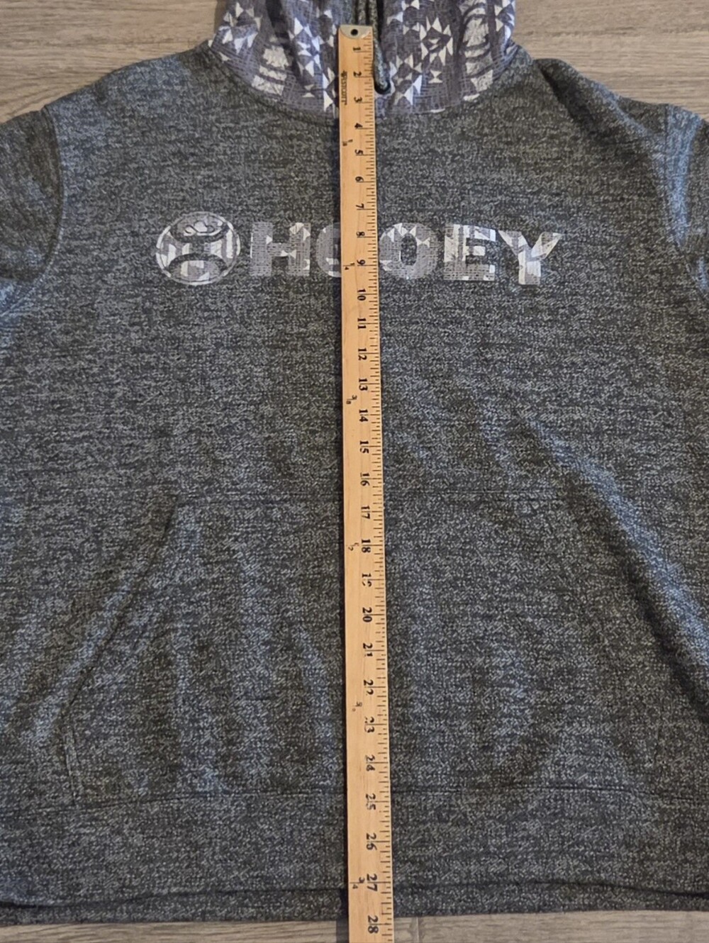 Hooey Lock-Up Western Aztec Hoodie Sweatshirt - Size XL - Picture 8 of 8